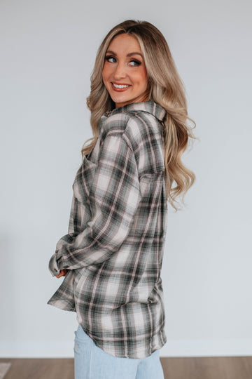 Teegan Flannel Top