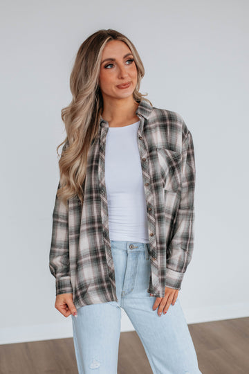 Teegan Flannel Top