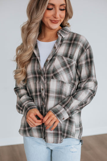 Teegan Flannel Top