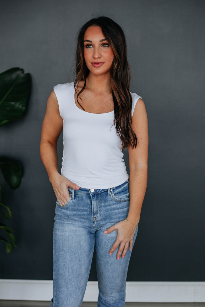 Tessa Basic Top - Ivory