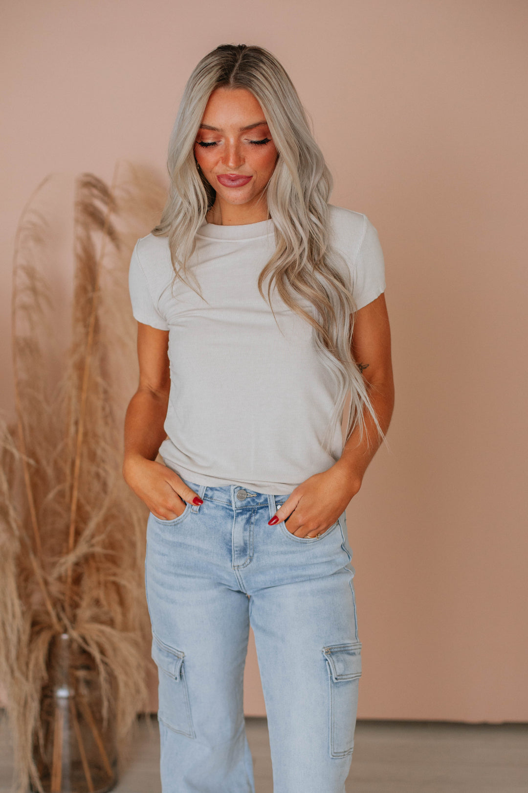 Thorne Ribbed Top - Natural