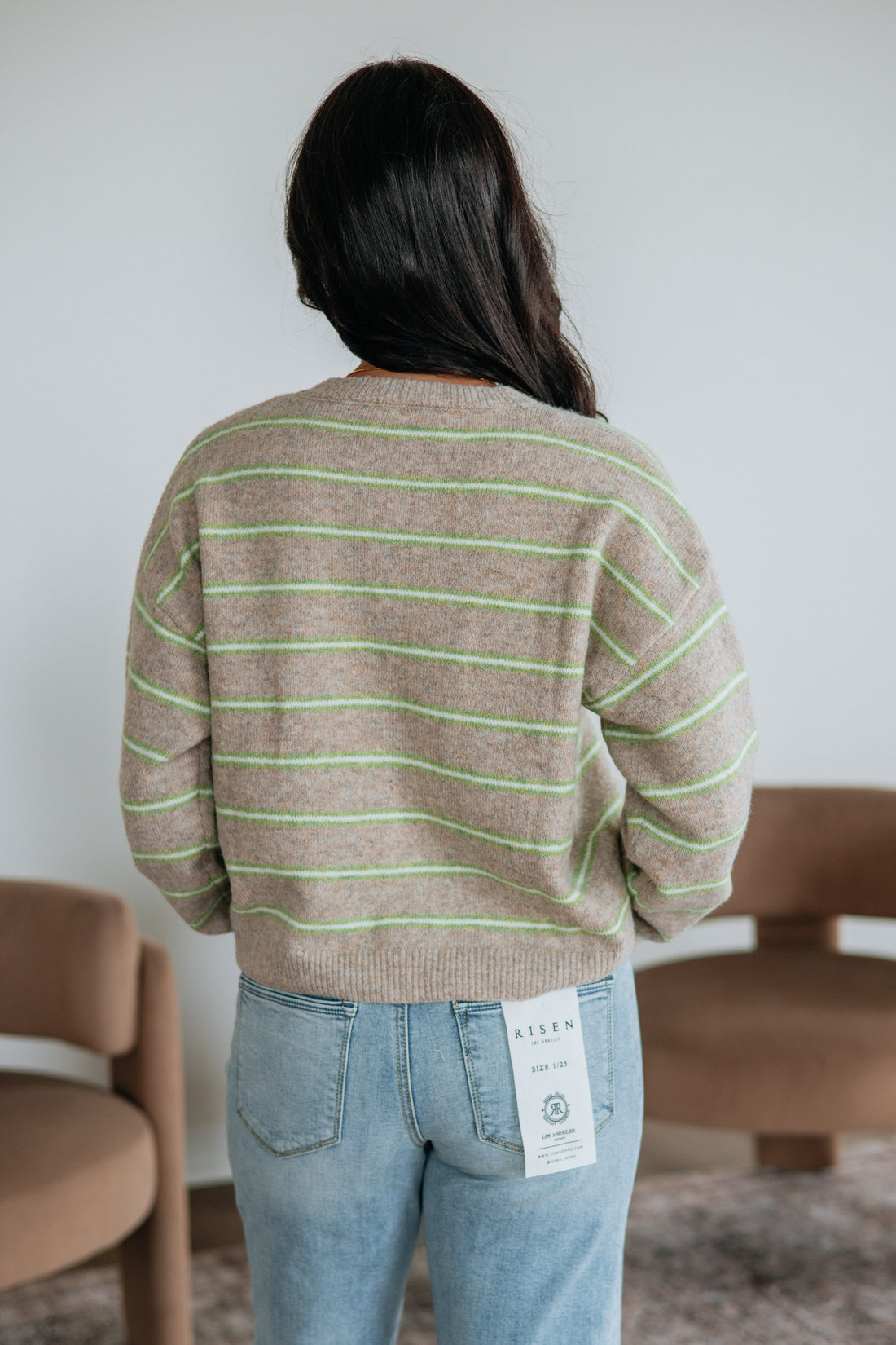 Clancey Striped Cardigan
