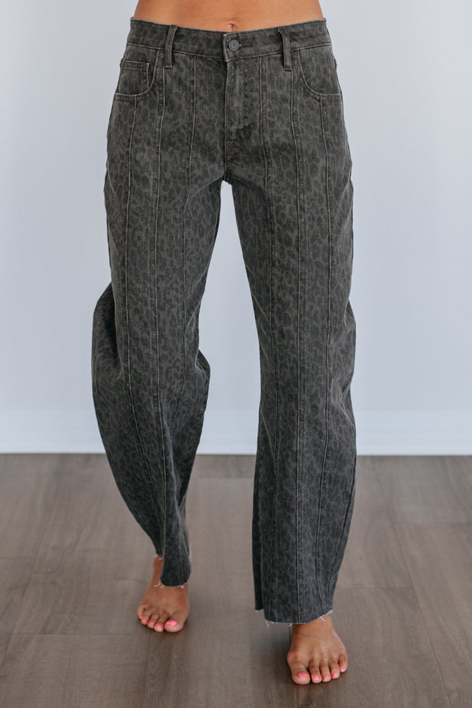 Sammie Hidden Jeans - Dark Cheetah