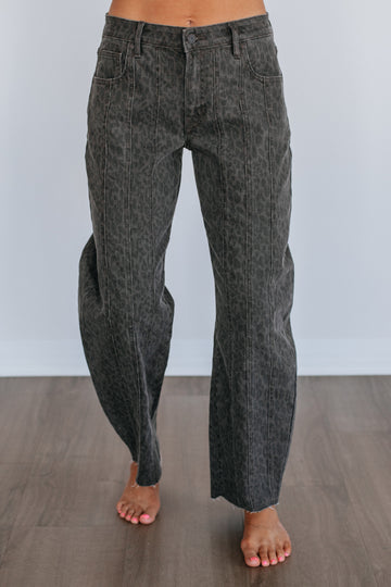 Sammie Hidden Jeans - Dark Cheetah