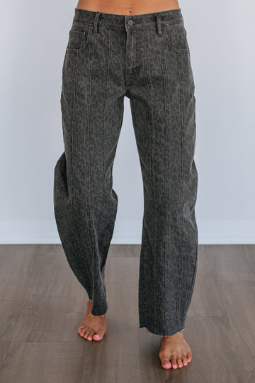 Sammie Hidden Jeans - Dark Cheetah