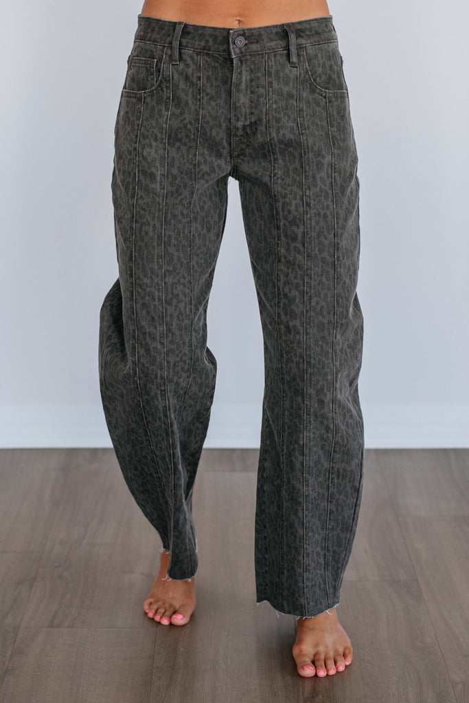 Sammie Hidden Jeans - Dark Cheetah