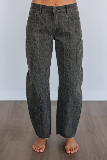 Sammie Hidden Jeans - Dark Cheetah