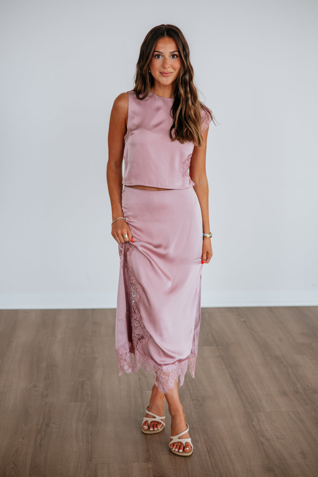 Lizabeth Satin Skirt