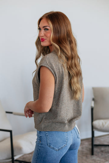 Camry Cardigan Top - Mocha