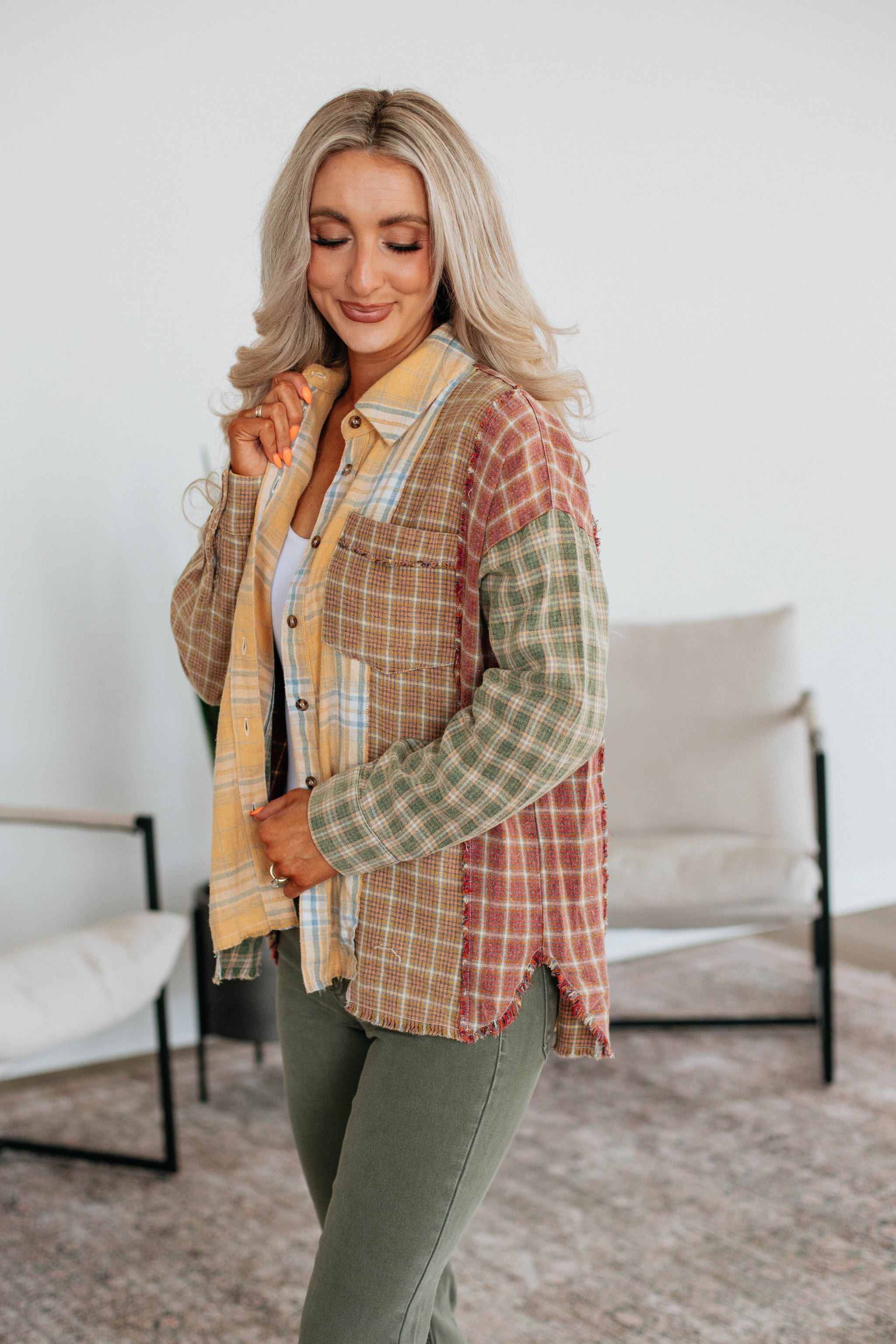 Tressia Flannel Top