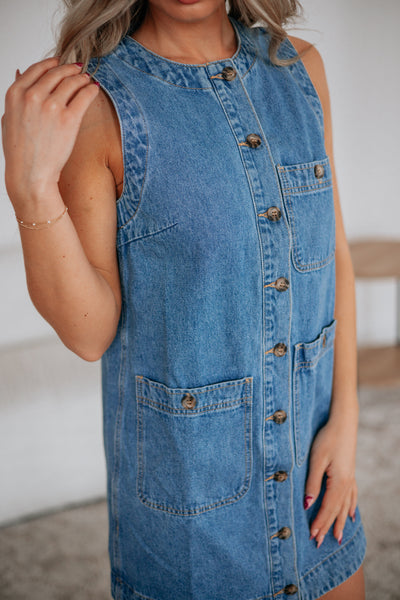 Patty Denim Dress – Wild Oak Boutique