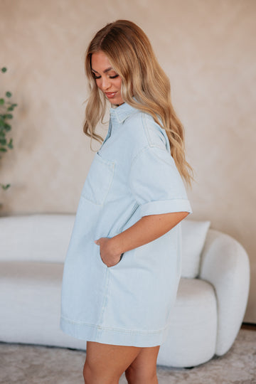 Victoria Risen Denim Dress