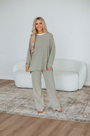 Cayla Striped Top - Espresso Mix