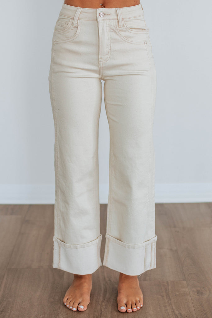 Olivia Vervet Jeans - Natural
