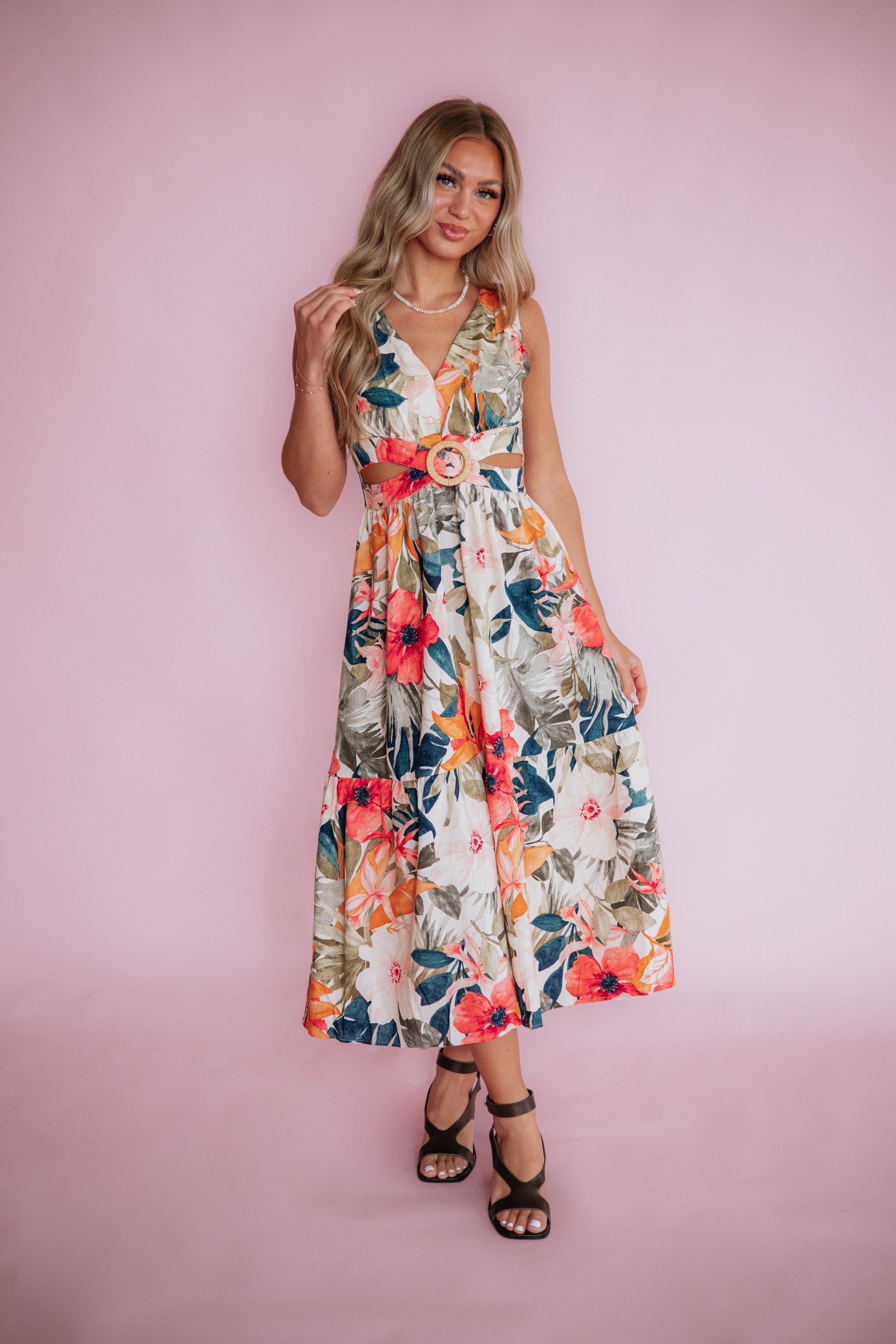 Resort Romance Midi Dress – Wild Oak Boutique