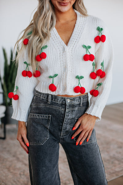 トップス Very berries cardigan Very Cherry Cardigan – Wild Oak Boutique