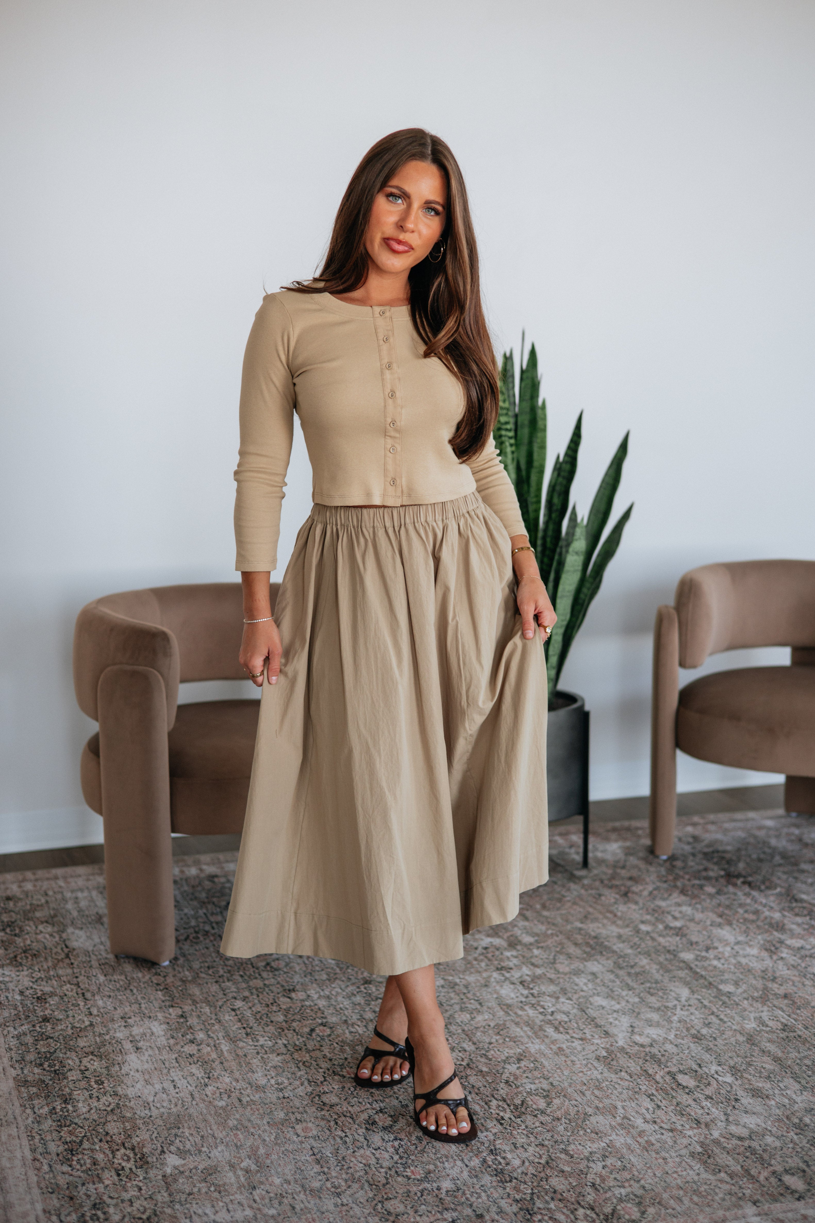 Marie Midi Skirt – Wild Oak Boutique