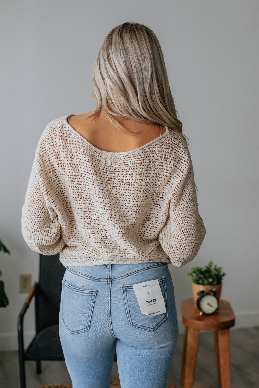 Wells Knit Sweater- Natural