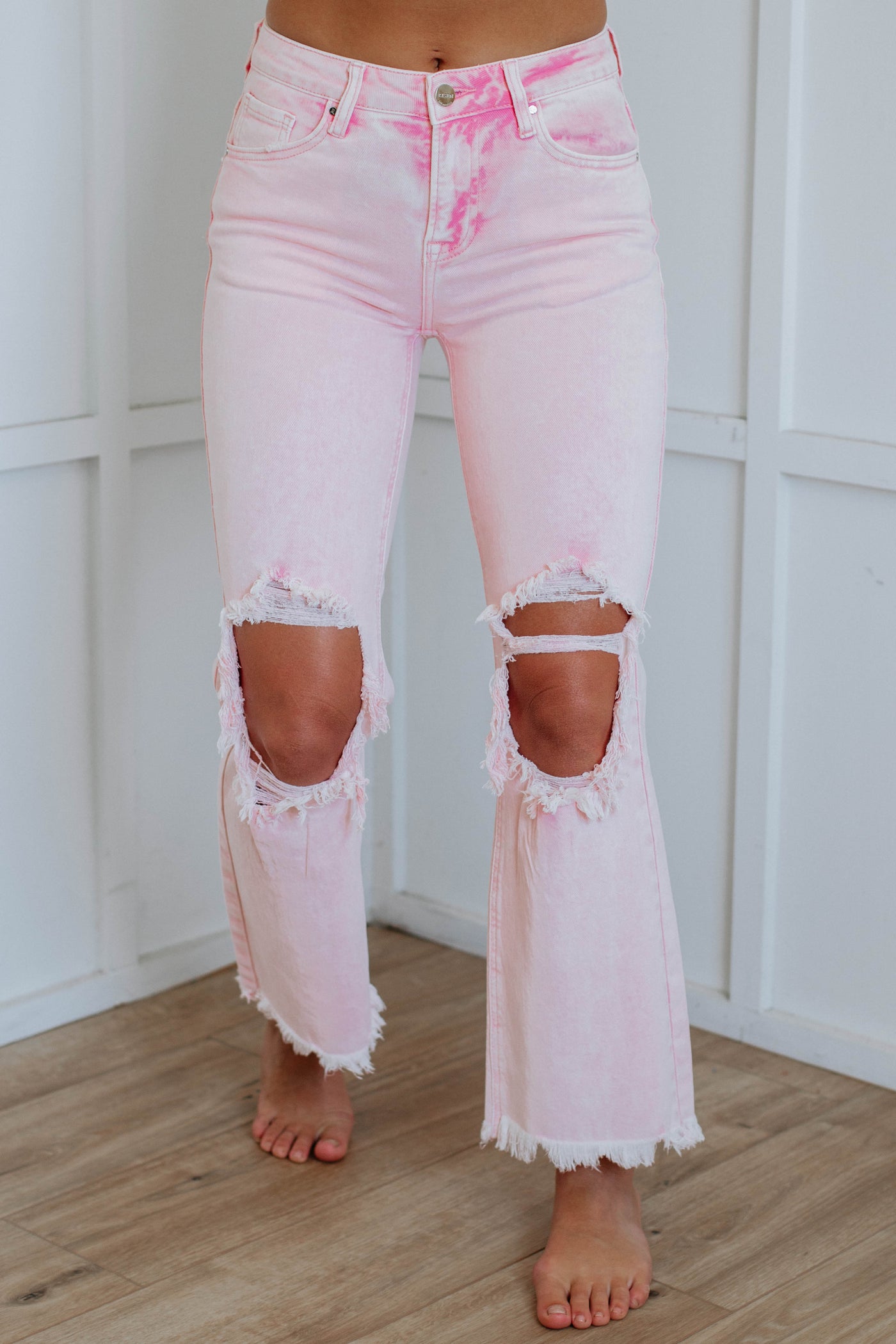 Willow Risen Jeans - Acid Pink