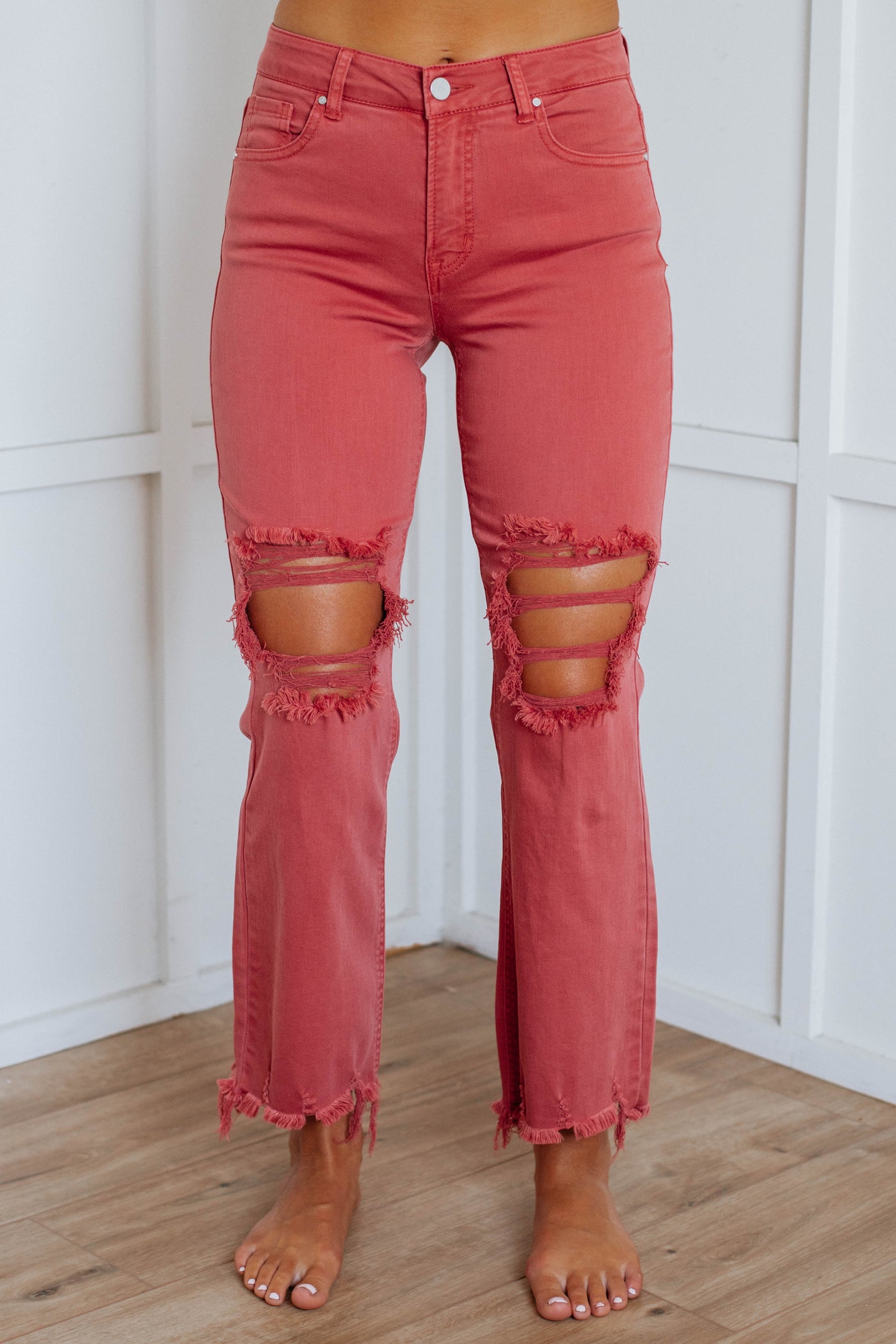 Willow Risen Jeans - Brick