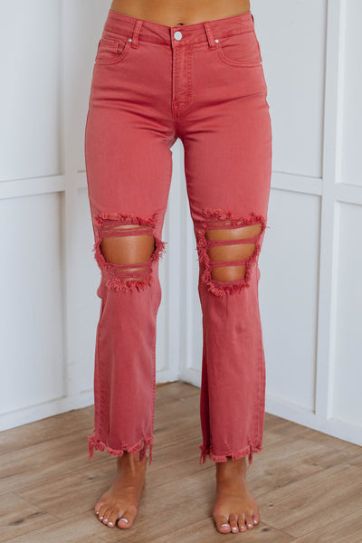 Willow Risen Jeans - Brick