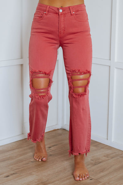 Willow Risen Jeans - Brick