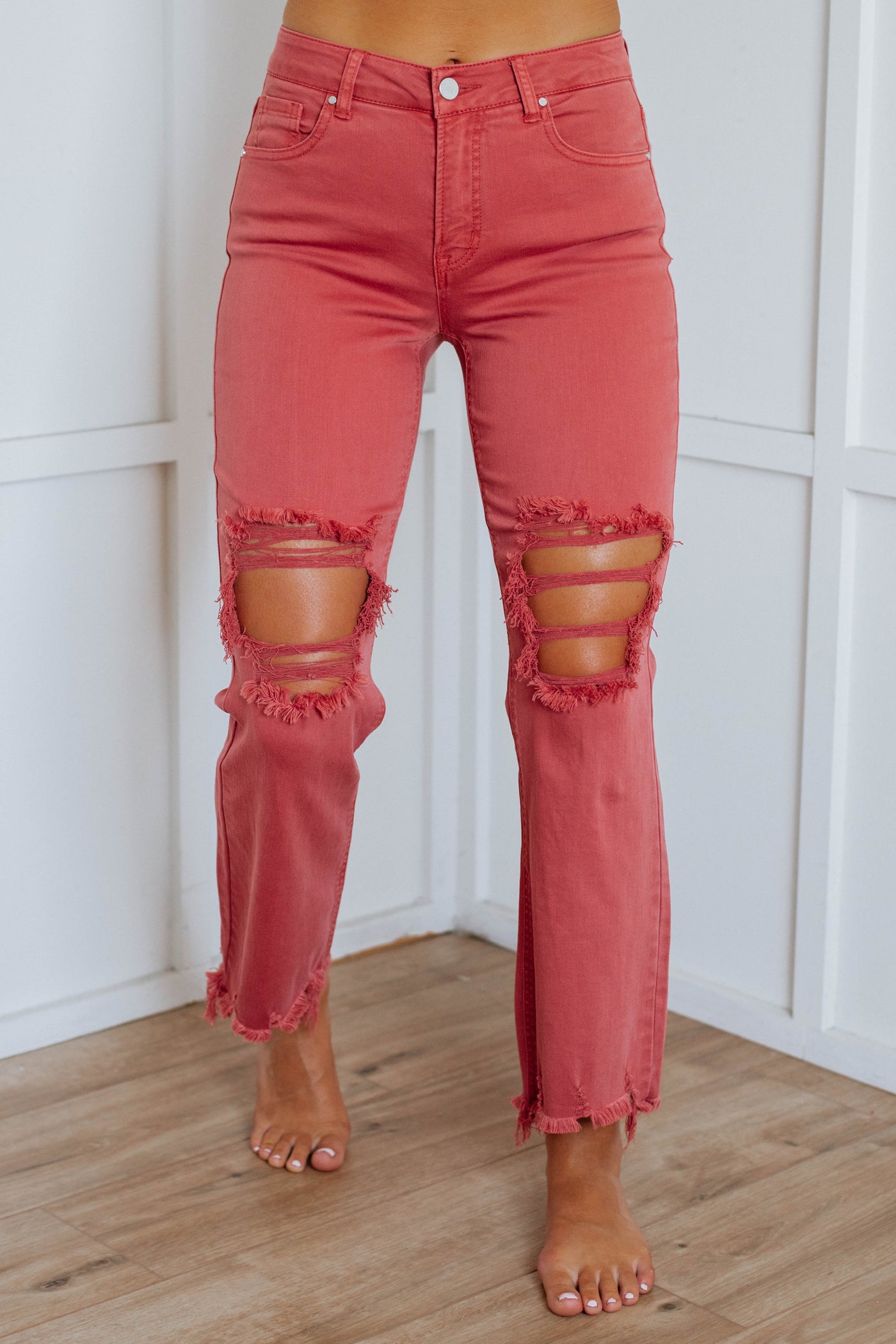 Willow Risen Jeans - Brick