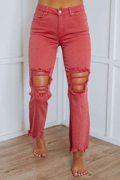 Willow Risen Jeans - Brick