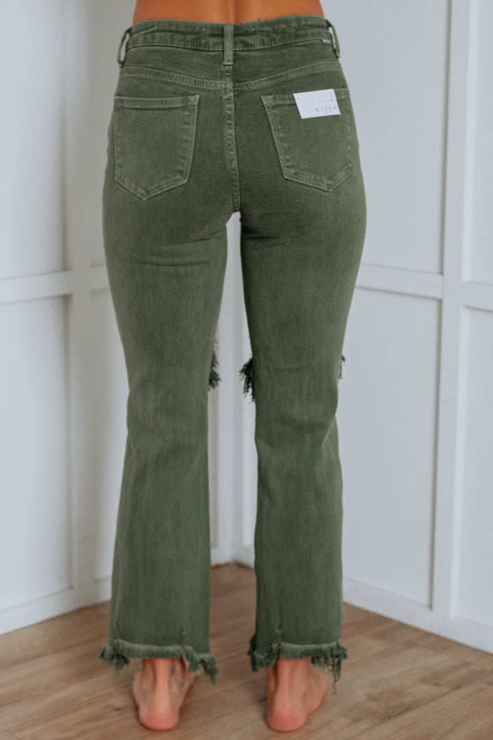 Willow Risen Jeans - Moss