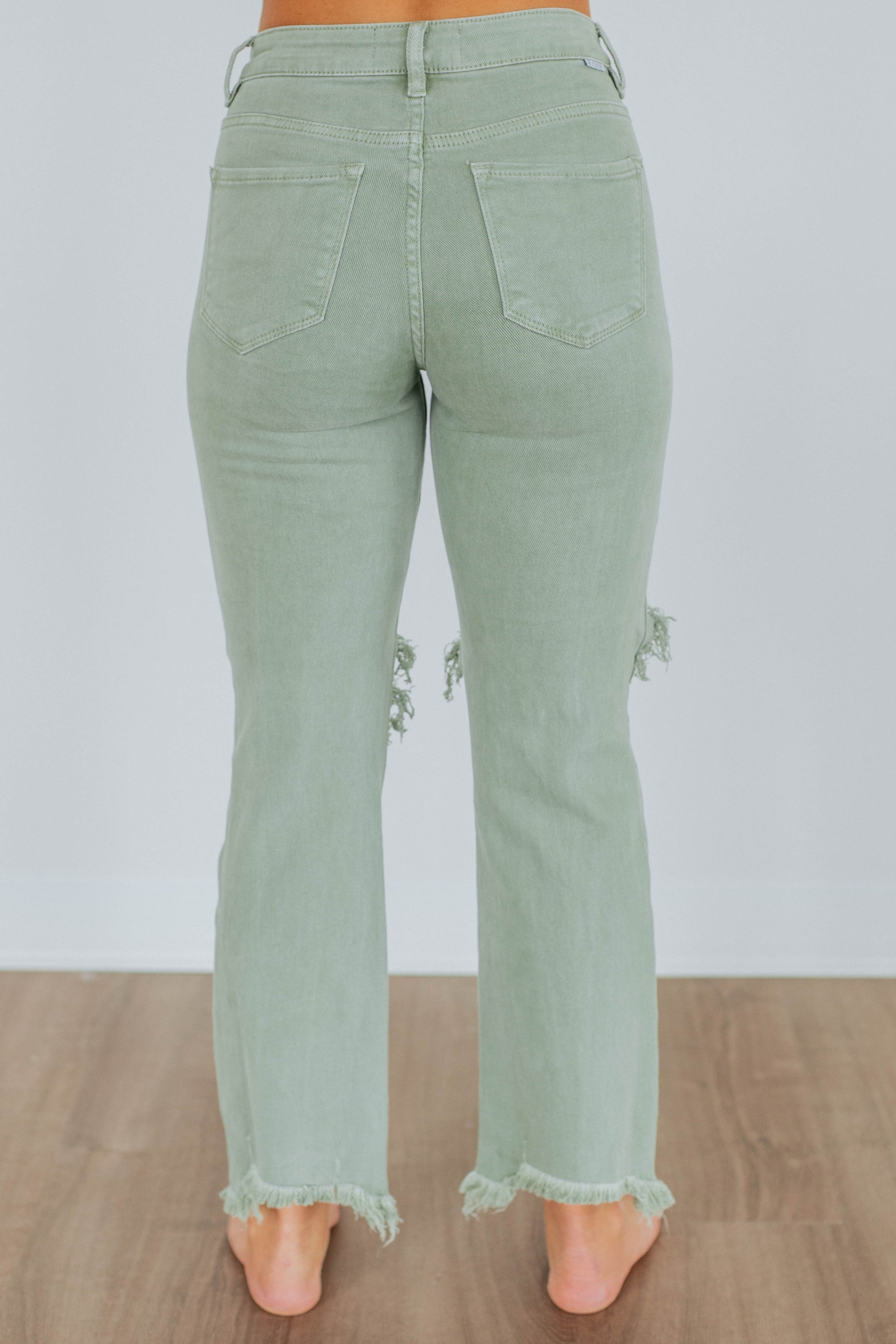 Willow Risen Jeans - Olive