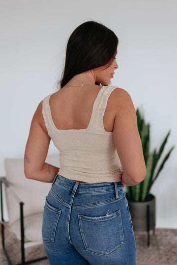Yours Truly Tank - Beige