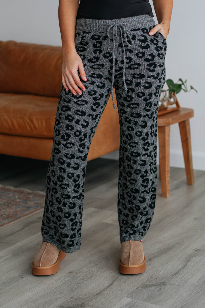 Zephi Knit Pants - Charcoal