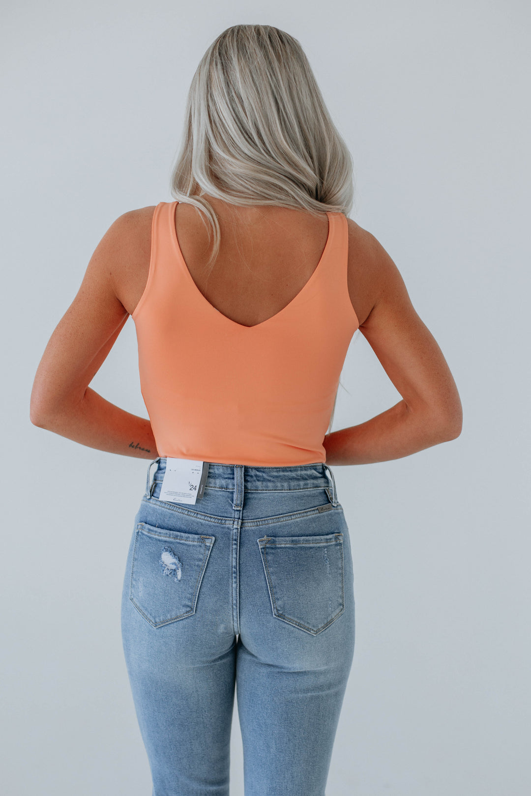 Zoella Basic Bodysuit - Peach