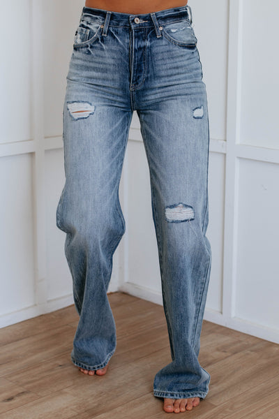 Arlo KanCan Wide Leg Jeans - Medium Wash
