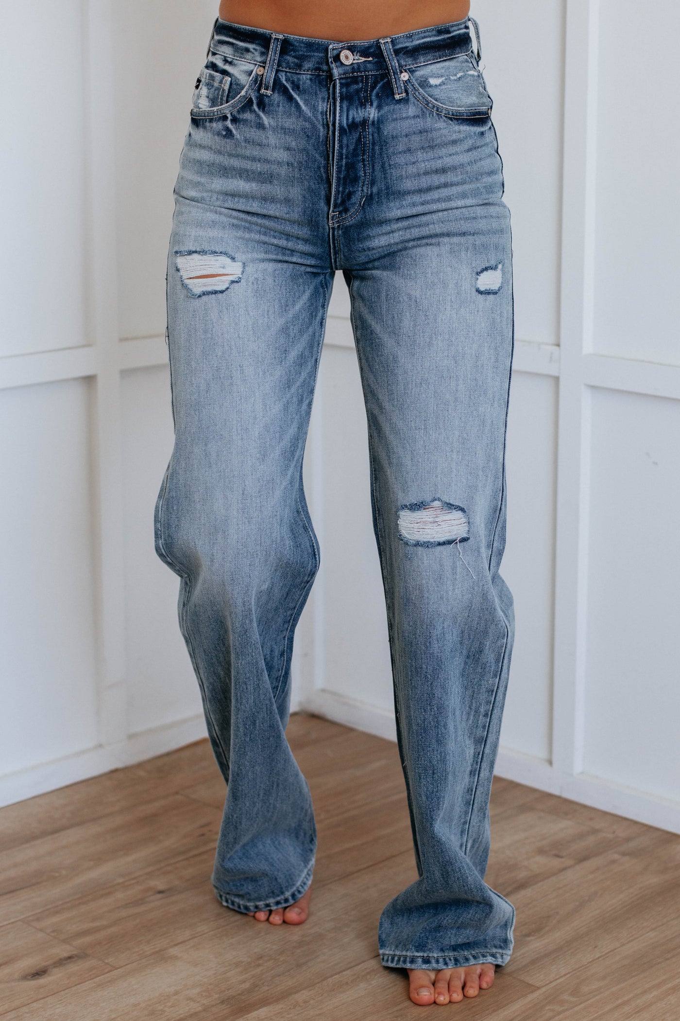 Arlo KanCan Wide Leg Jeans - Medium Wash