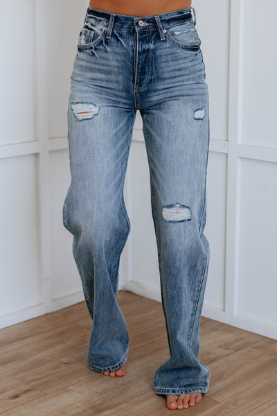Arlo KanCan Wide Leg Jeans - Medium Wash