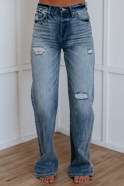 Arlo KanCan Wide Leg Jeans - Medium Wash