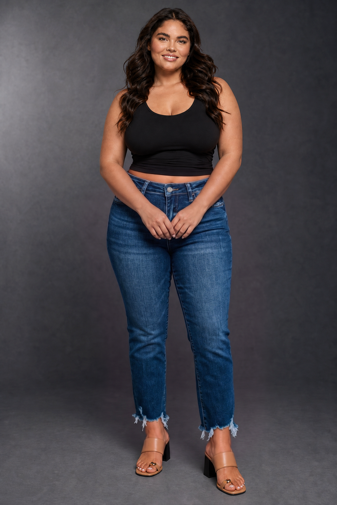 Bella Vervet Jeans - Dark Wash