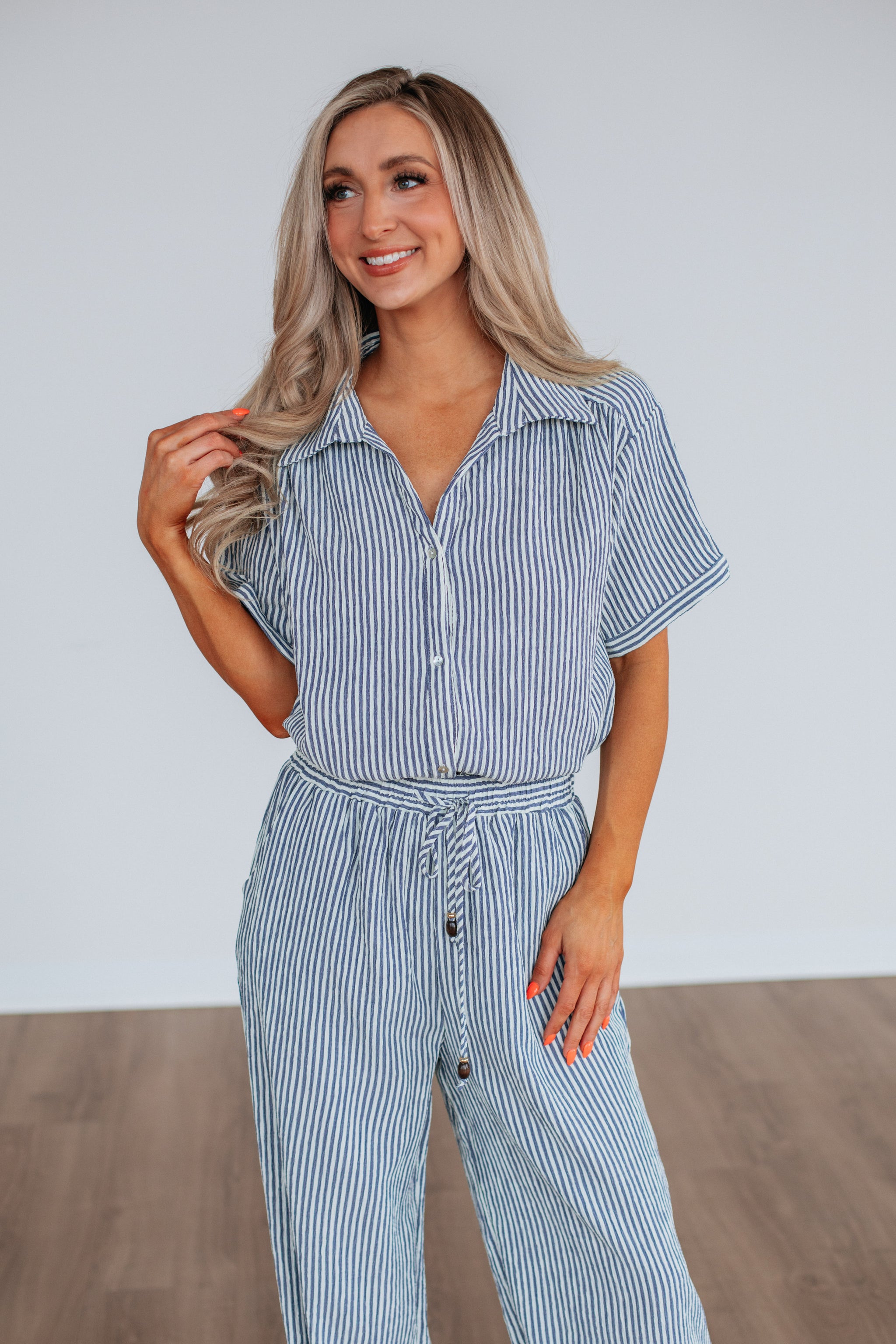 Calliope Two-Piece Set - Slate Blue Mix