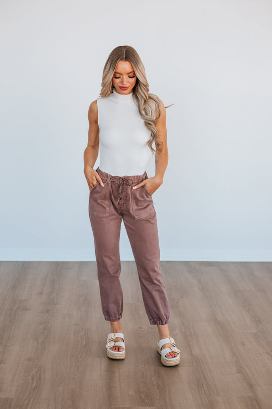Drea Mica Joggers - Cocoa