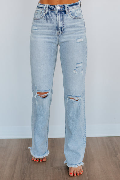 Eloise Risen Jeans - Light Wash – Wild Oak Boutique