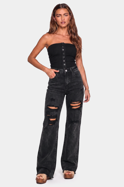 black dress jeans womens Georgia Risen This jean is made Maxi Formal Dress Belt Strap:Tan Full Grain Leather Cryptographic Sexy Backless Halter