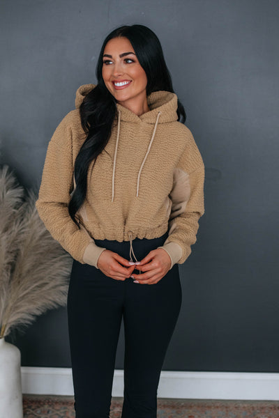 Hayden Sherpa Hoodie - Khaki