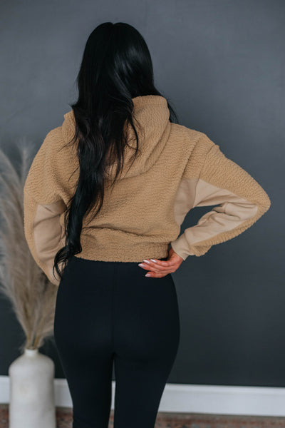 Hayden Sherpa Hoodie - Khaki