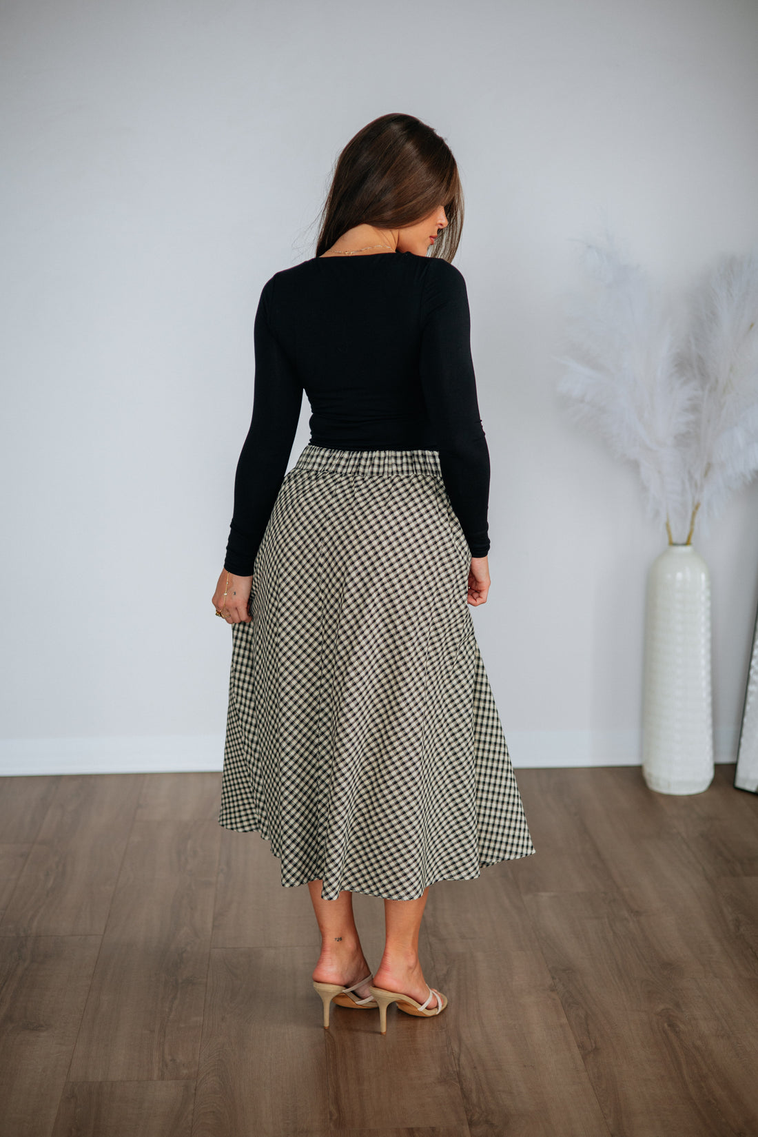 Kaylene Gingham Skirt