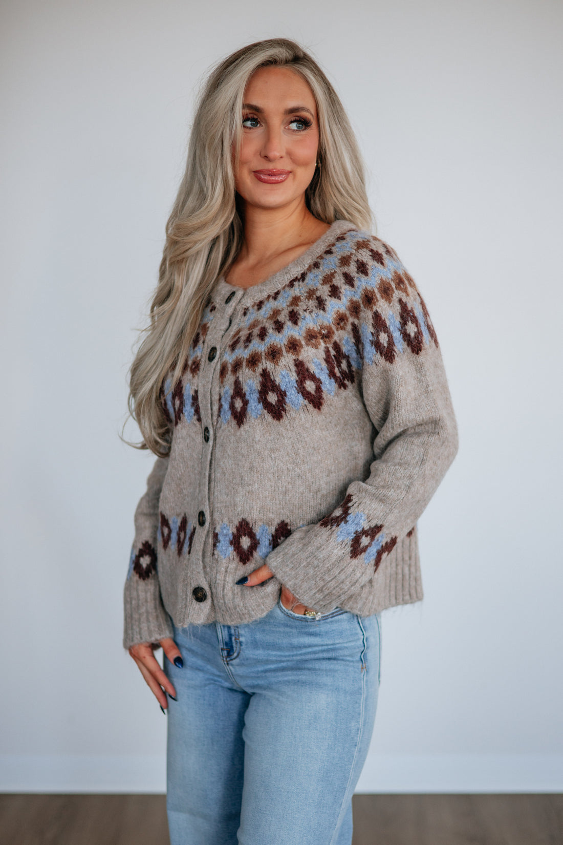 Jazmen Fair Isle Cardigan