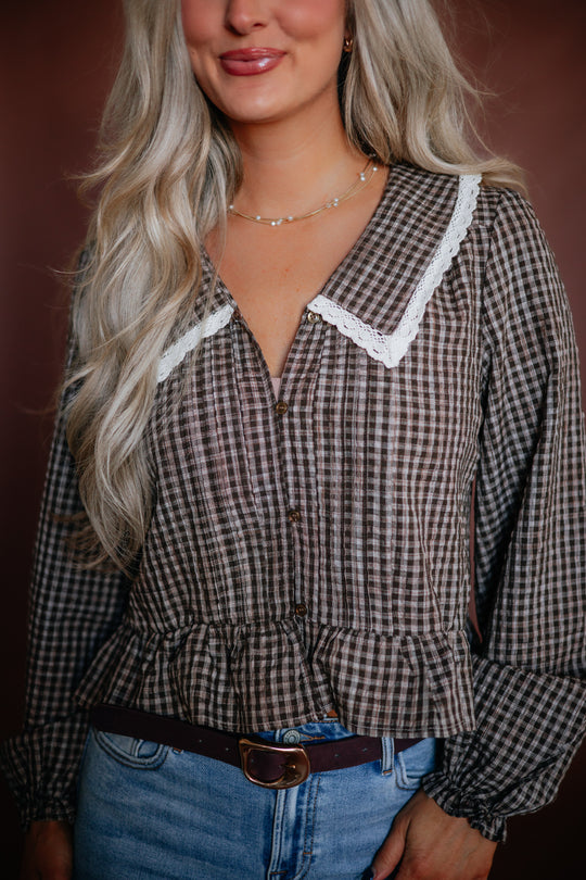 Laurelyn Gingham Top
