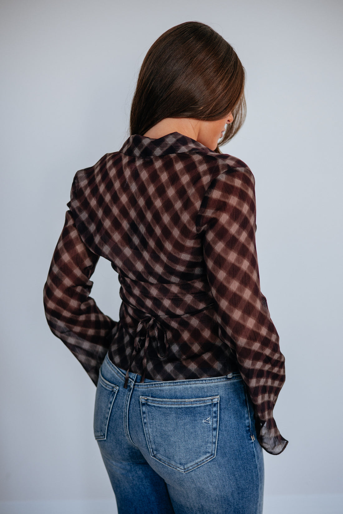 Delana Gingham Top