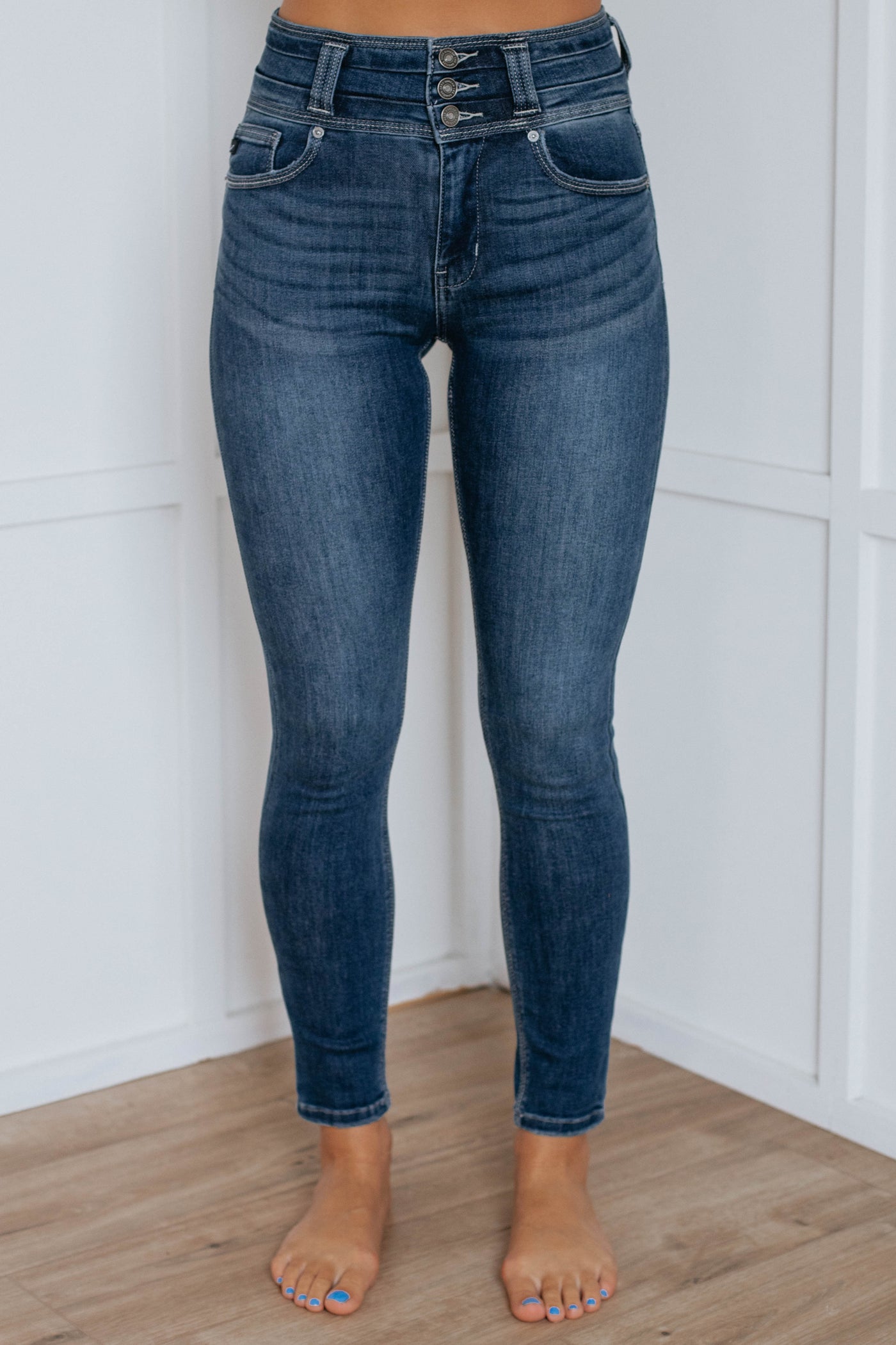 Tucker High Rise Kan Can Jeans - Dark Wash