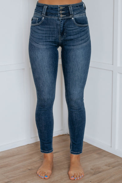 Tucker High Rise Kan Can Jeans - Dark Wash